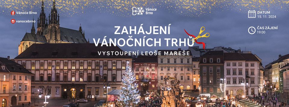 Zahájení vánočních trhů | Vystoupení Leoše Mareše