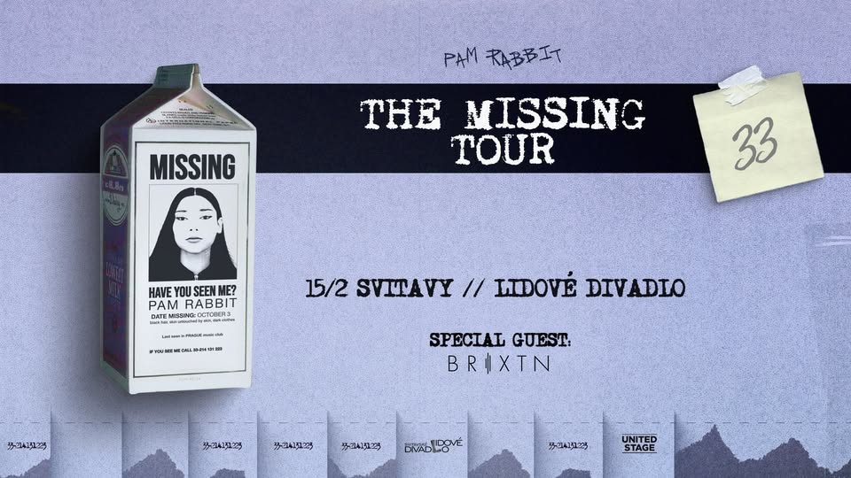 Pam Rabbit - The Missing tour (special guest: Brixtn)