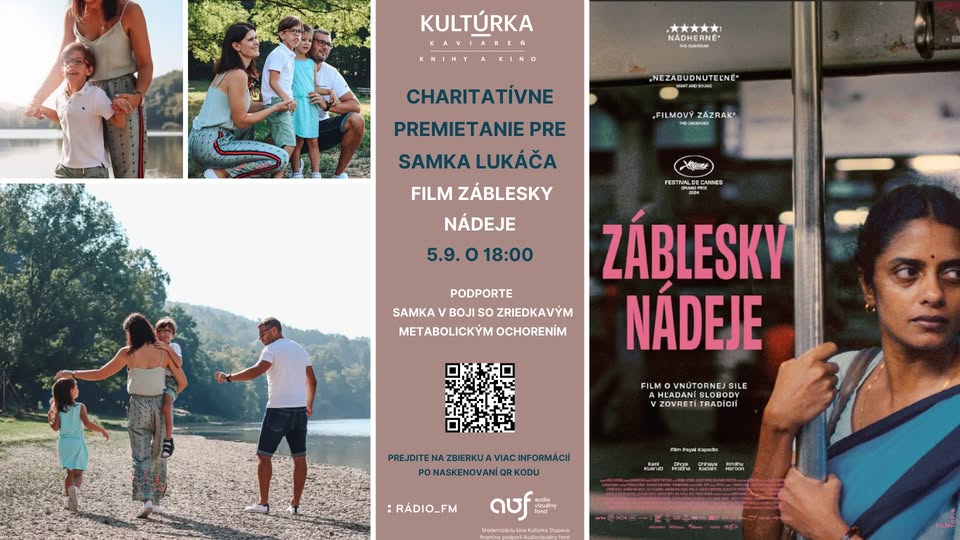 Charitatívne premietanie pre Samka Lukáča | film Záblesky nádeje
