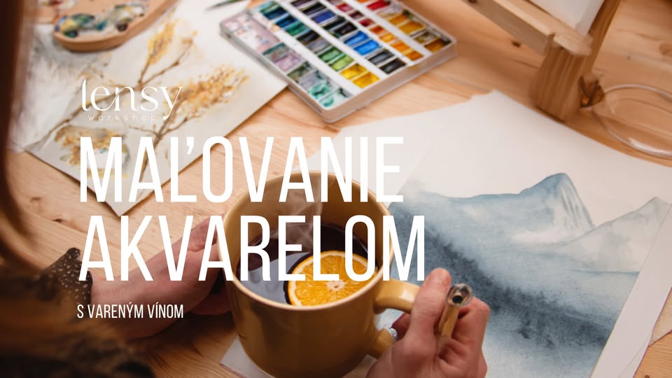 Maľovanie akvarelom pri varenom víne 🎄🍷