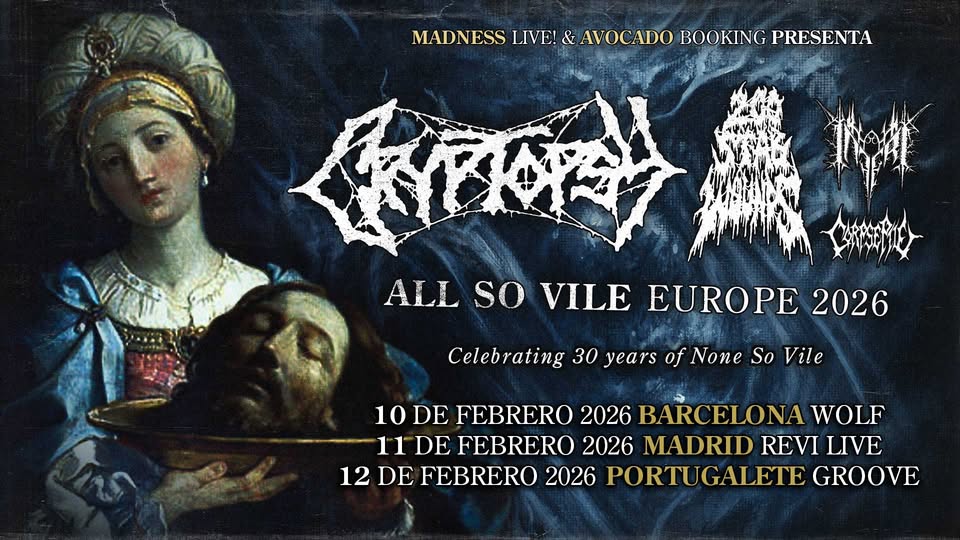 Cryptopsy + 200 Stab Wounds + Inferi + Corpse Pile (Barcelona)