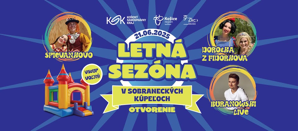 Otvorenie letnej sezóny v Sobraneckých kúpeľoch