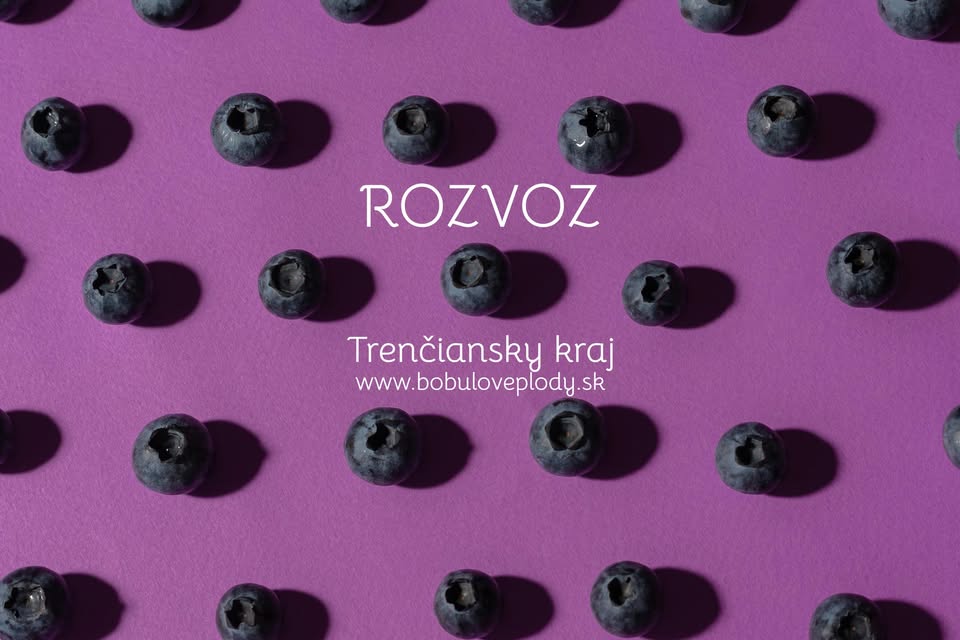 Bobuľové plody v Trenčianskom kraji.