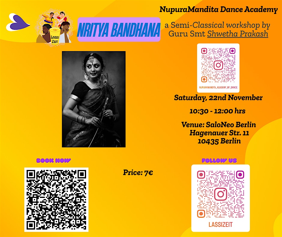 Nritya Bandhana - a Semi-classical Workshop by Guru Shwetha Prakash