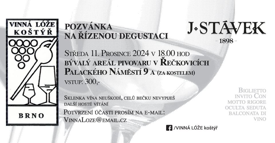 Řízená degustace vinařství  J. Stávek