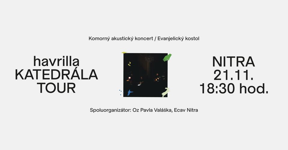 komorný akustický koncert / piesne s príbehmi