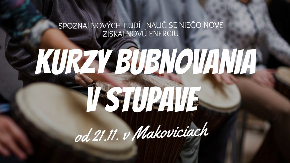 Kurz bubnovania v Stupave - November - Január 2025