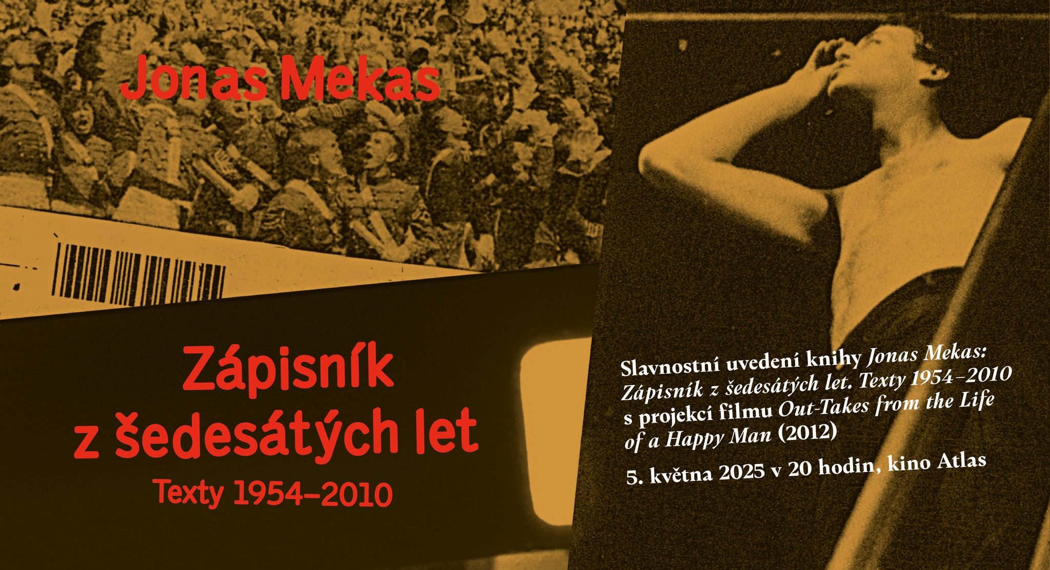 Křest knihy + projekce | Jonas Mekas Zápisník z šedesátých let