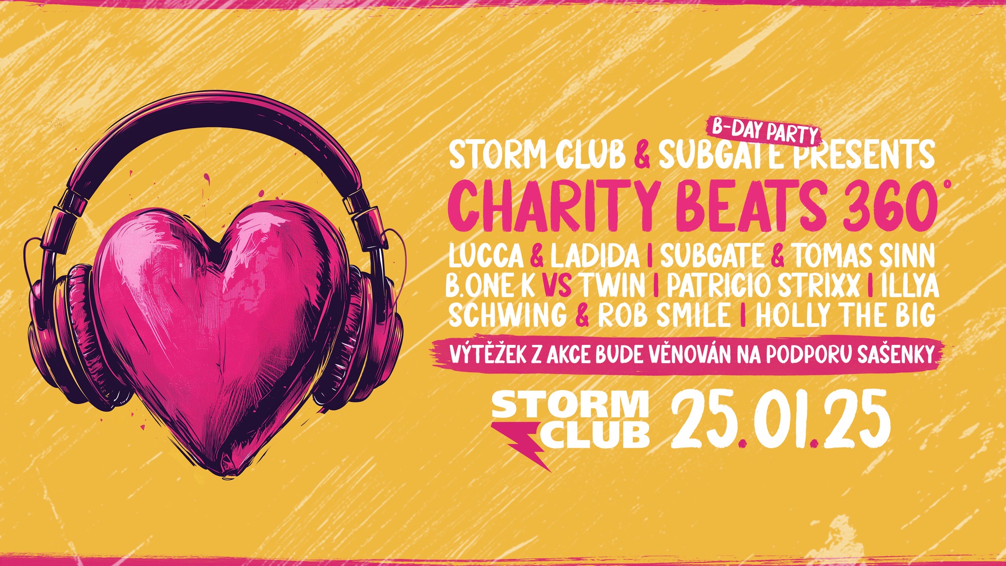 Charity Beats 360° | Subgate B-Day | 25.1.25 | Společně pomáháme pro dobrou věc!