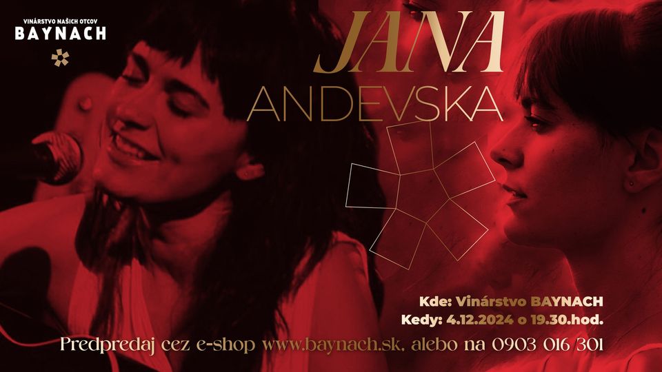 Mikulášsky koncert Jany Andevskej