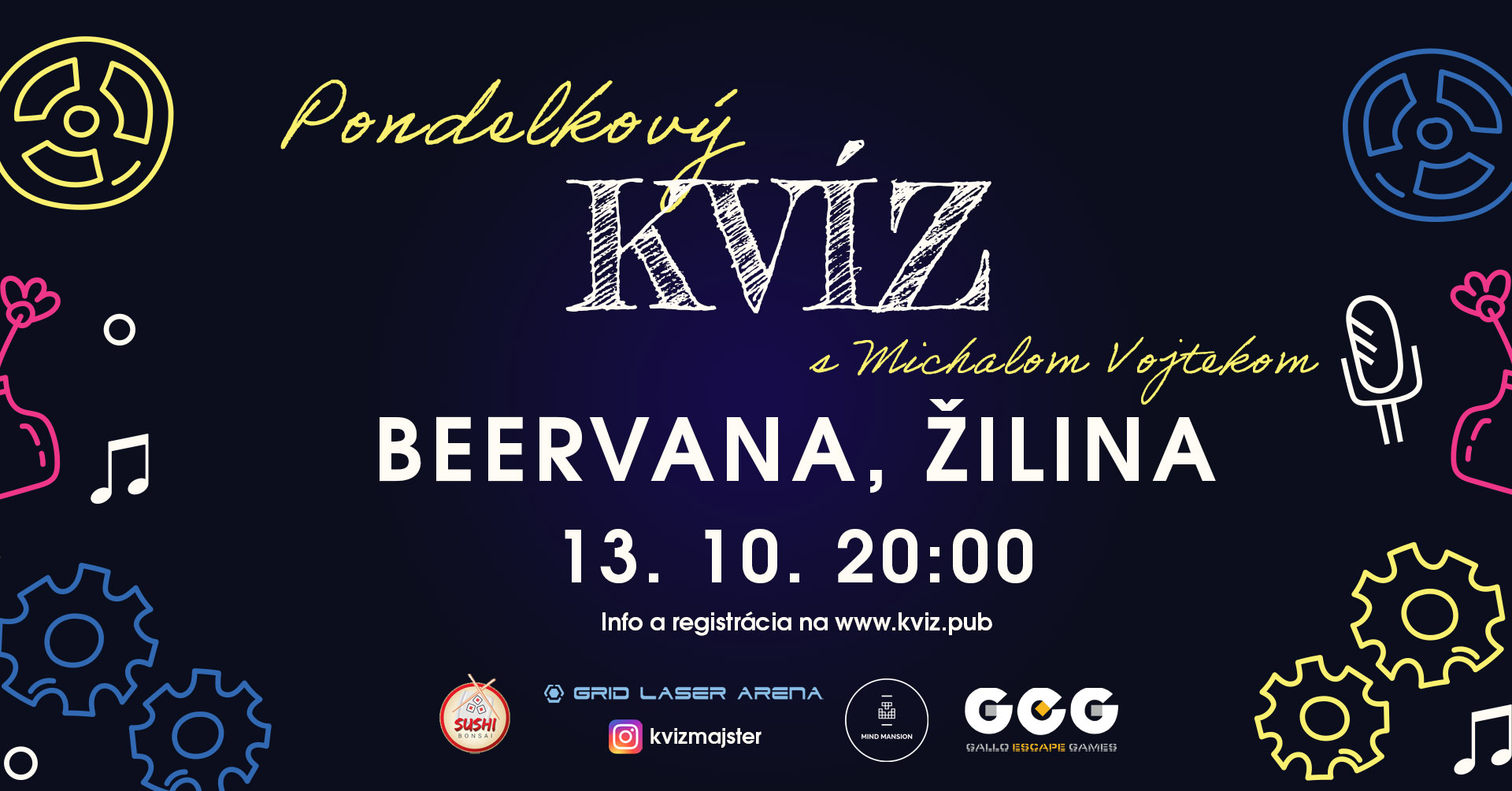 Kvízový PONDELOK v Beervane - 13. 10. 20:00