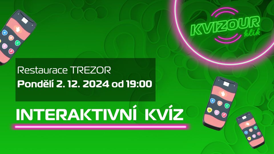 Interaktivní KVÍZ - Kvizour KLIK - Restaurace TREZOR