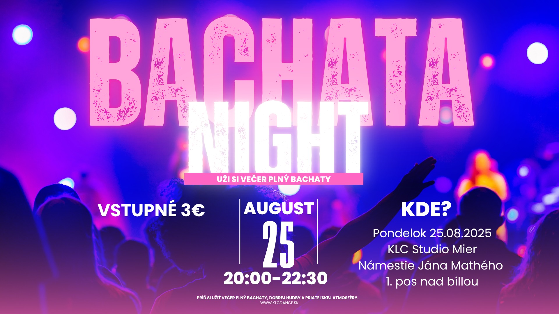 Bachata Night v KLC Studiu
