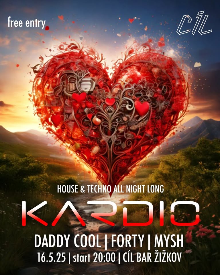KARDIO | MYSH, FORTY, DADDY COOL | 16.5.2025, 20:00 - ?? | vstup zdarma