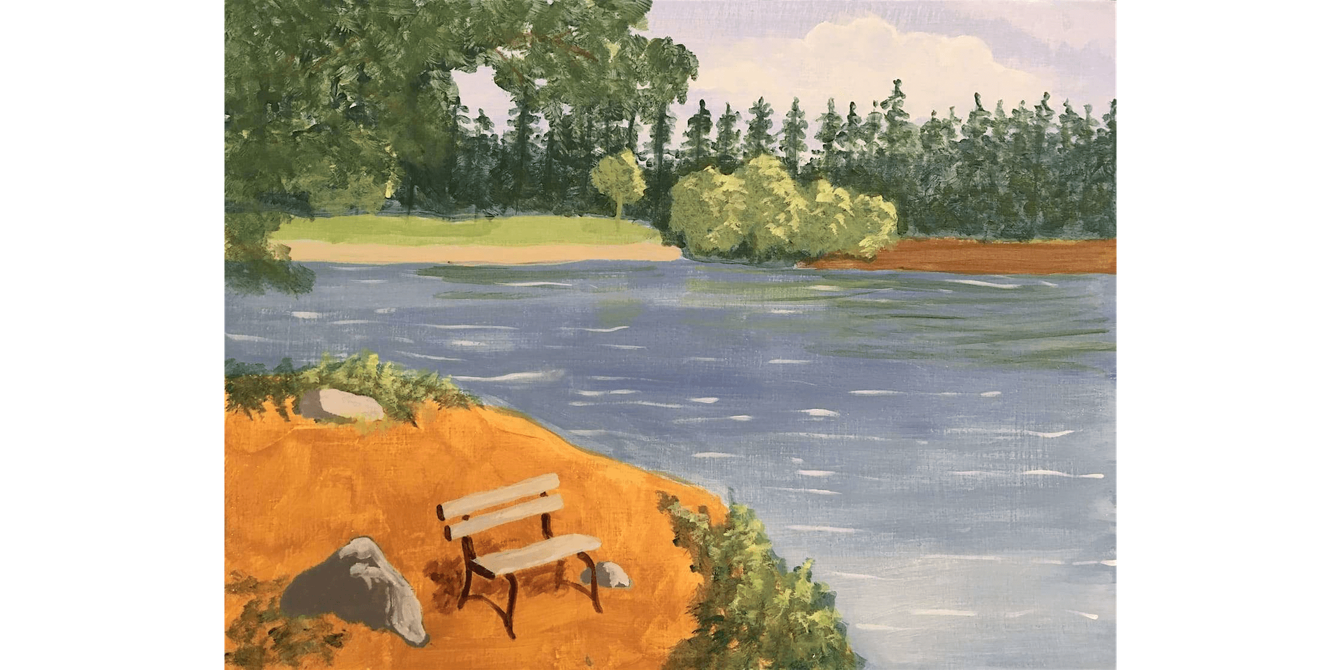 Pondering at the Pond - Paint and Sip in Portland | Classpop!™