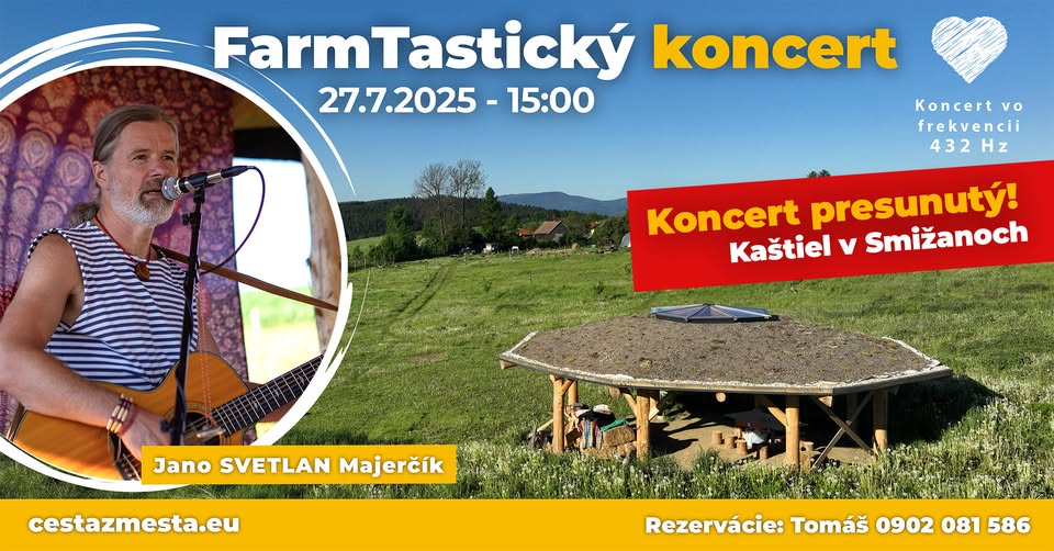 Letný koncert v Kaštieli s Jankom SVETLANOM Majerčíkom - 432Hz