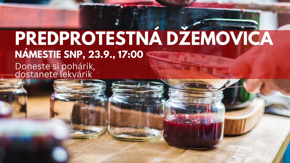 Predprotestná džemovica na námestí