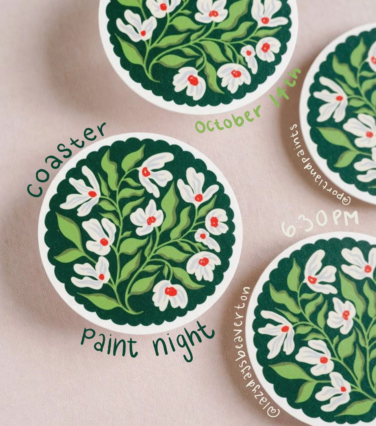 Coaster Paint Night