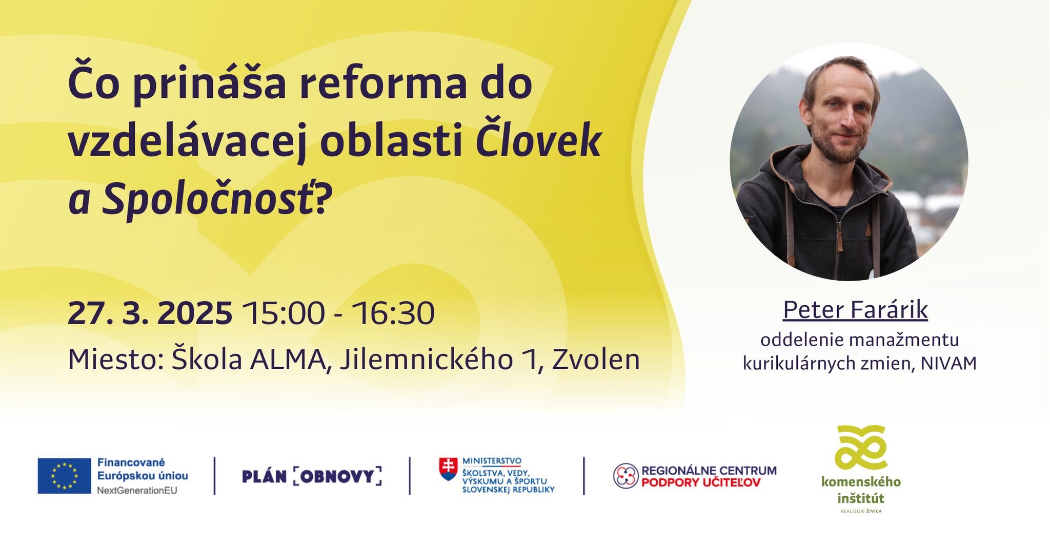 Čo prináša reforma do vzdelávacej oblasti Človek a Spoločnosť?