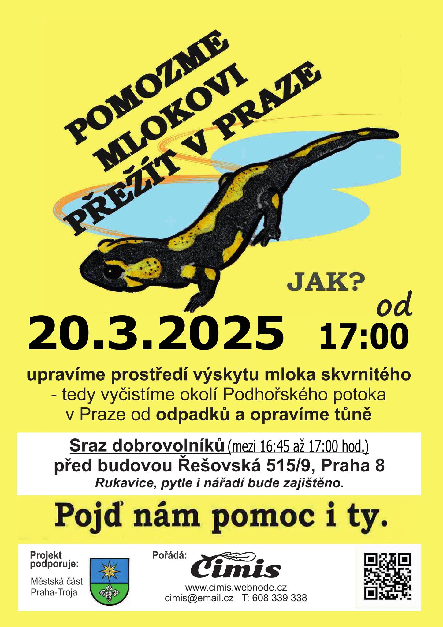 Pomozme mlokovi přežít v Praze