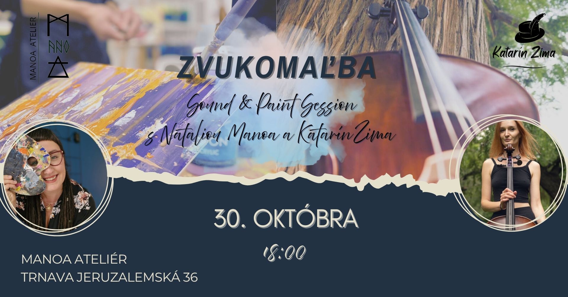 ZVUKOMAĽBA - Sound & Paint Session s Natália Manoa a Katarín Zima
