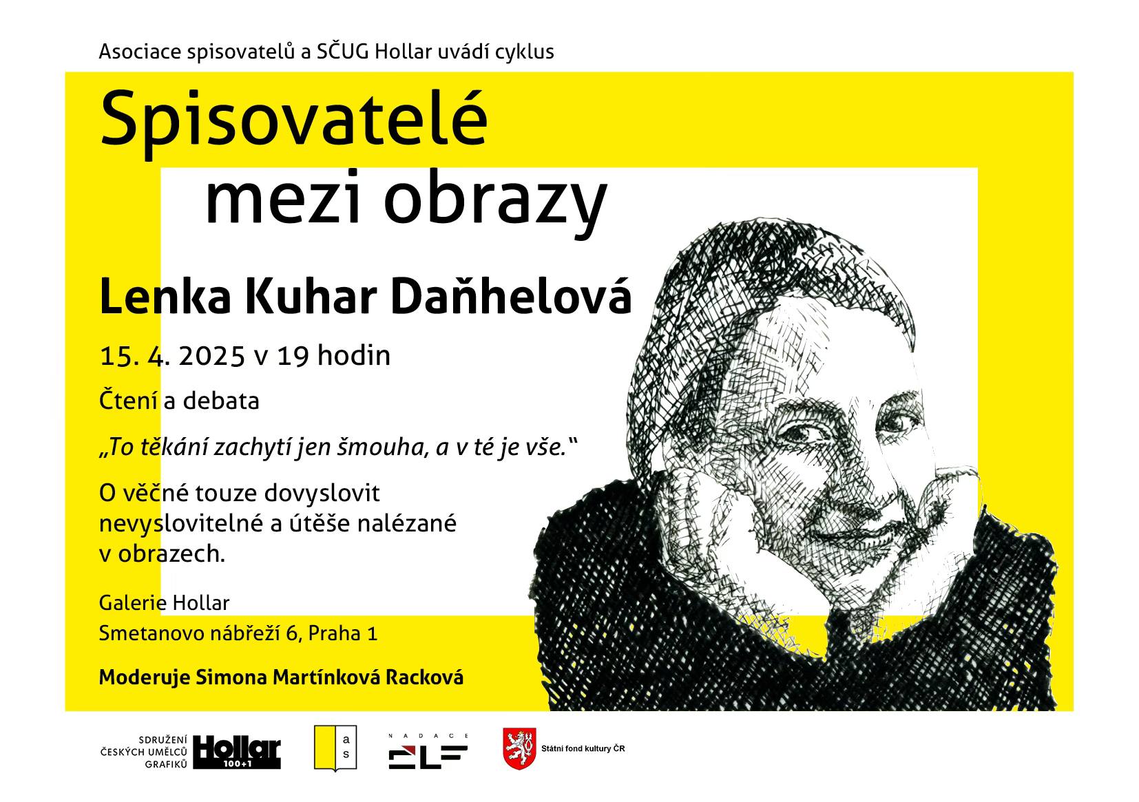 Spisovatelé mezi obrazy: Lenka Kuhar Daňhelová