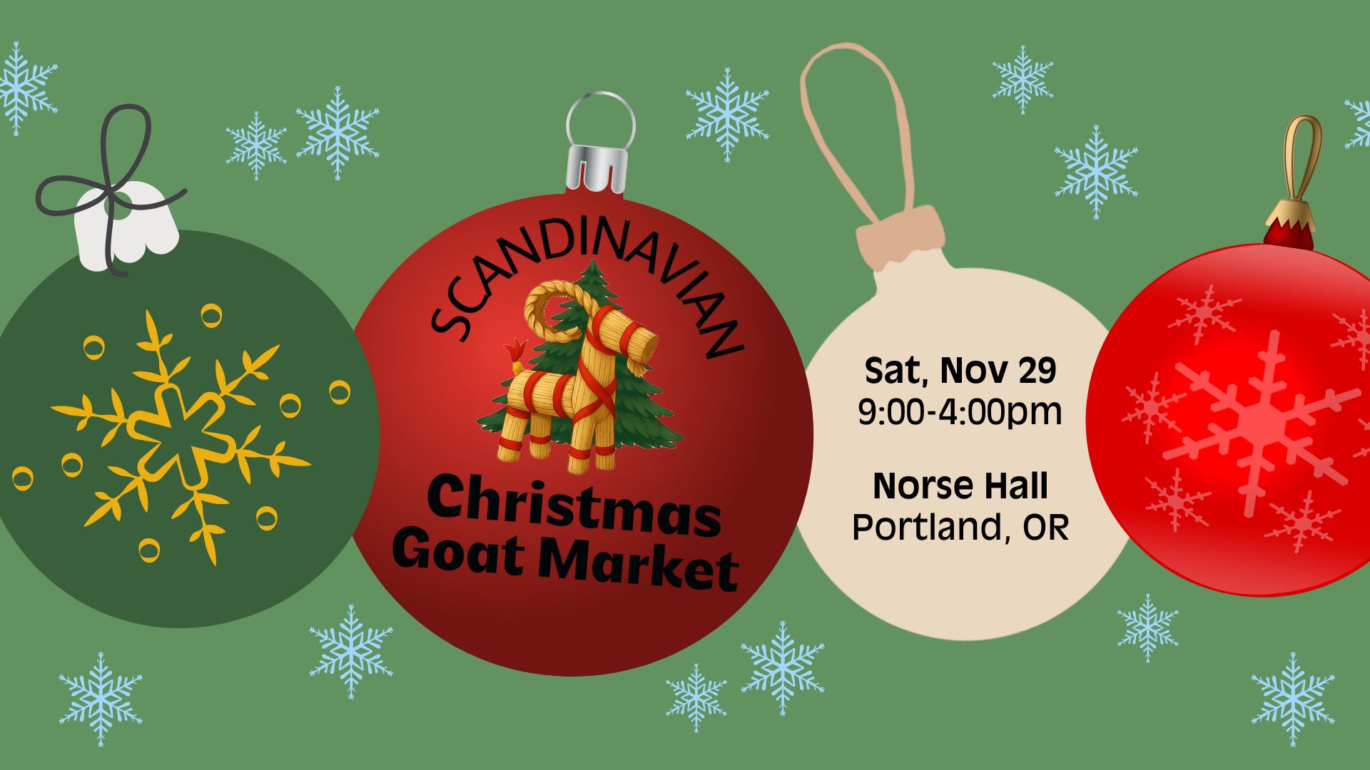 Scandinavian Christmas Goat Market