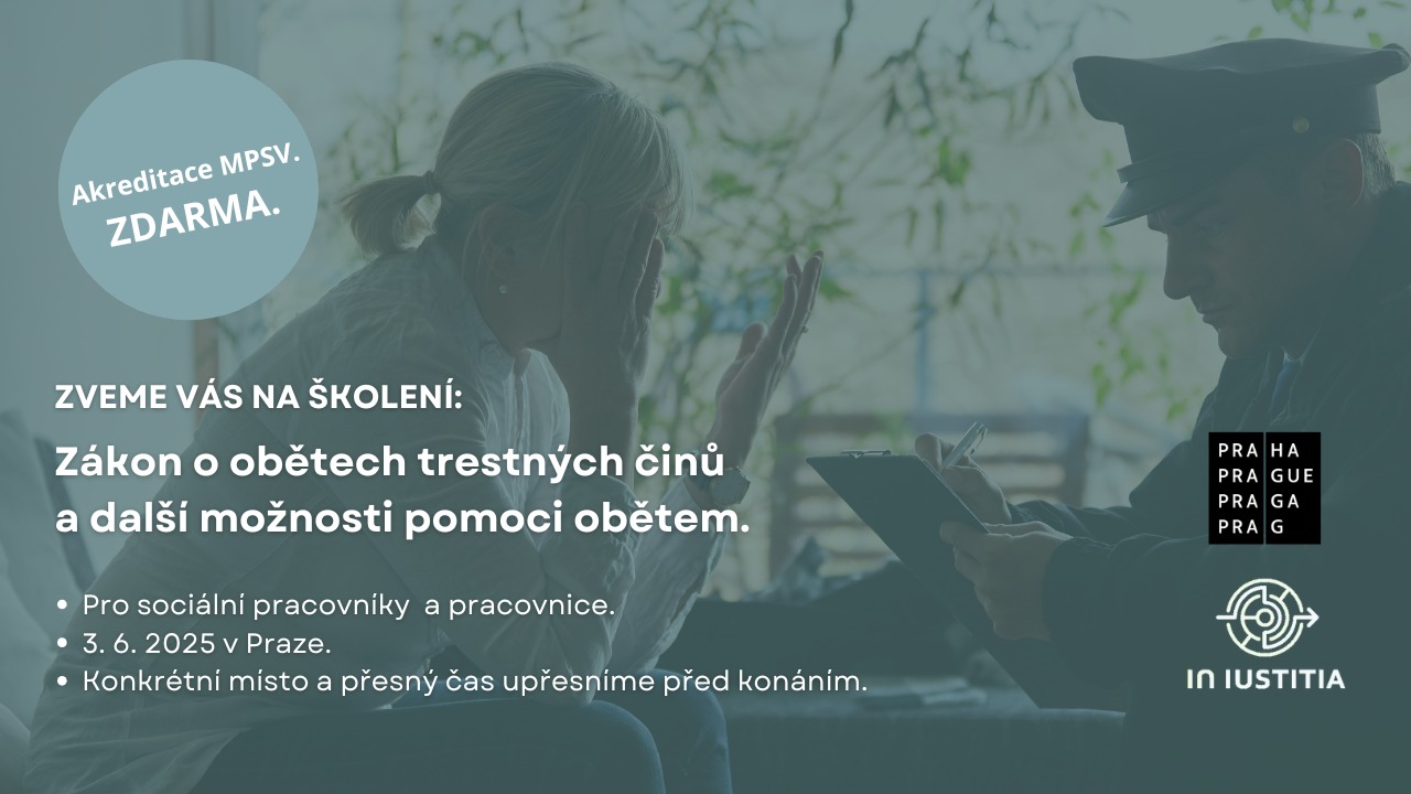 Školení: Zákon o obětech trestných činů a další možnosti pomoci obětem