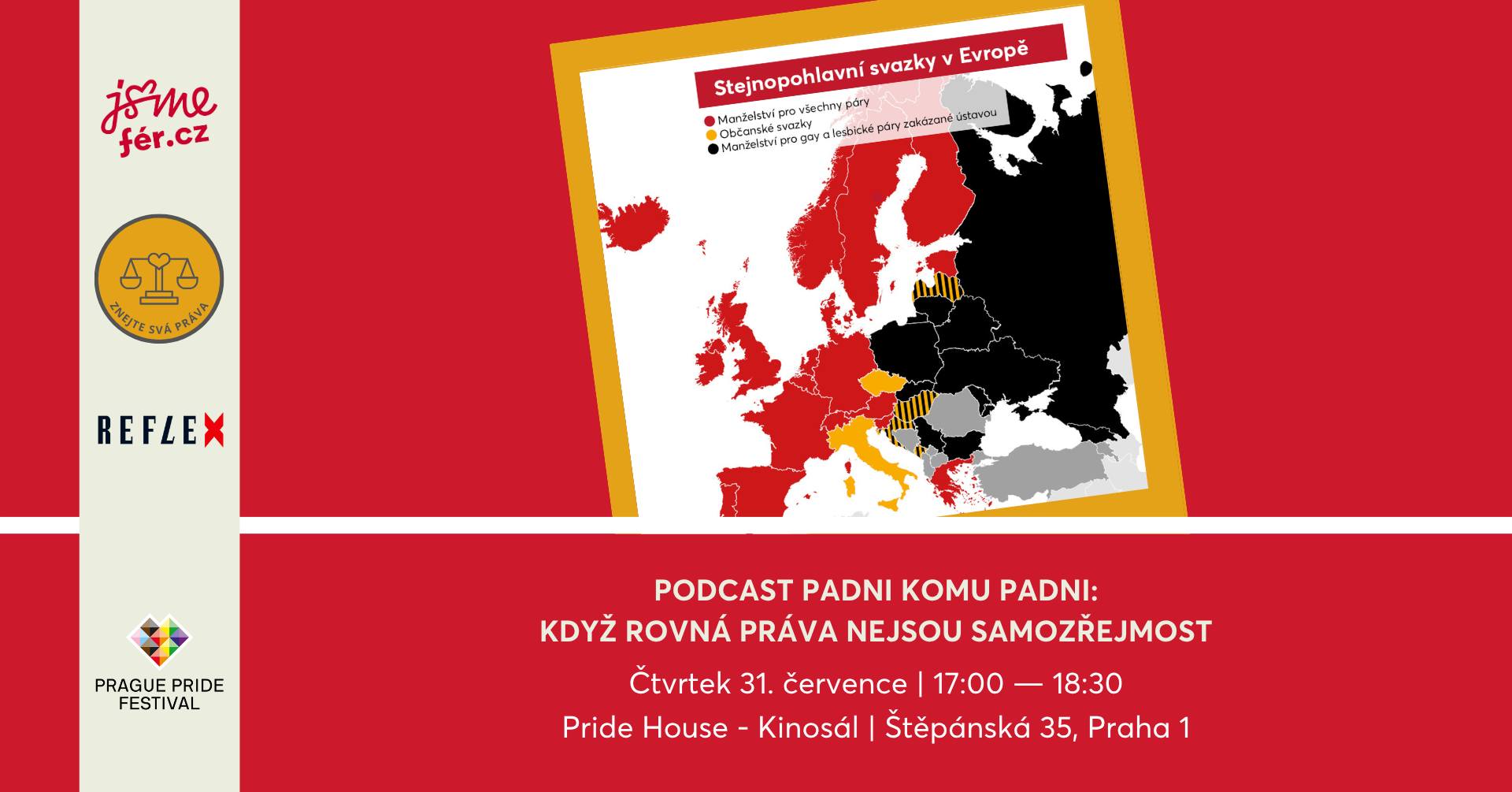 Podcast Padni komu padni: Když rovná práva nejsou samozřejmost