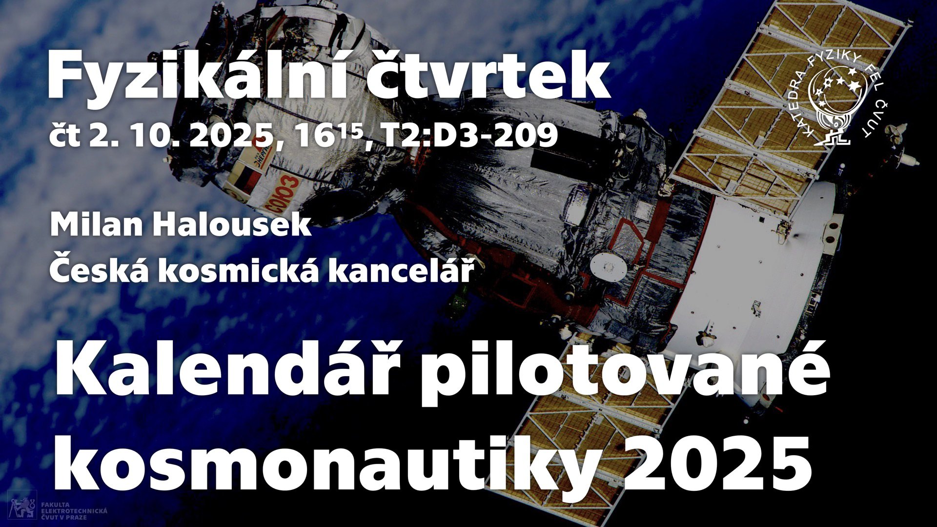 M. Halousek: Kalendář pilotované kosmonautiky 2025 [Fyz. čtvrtek]