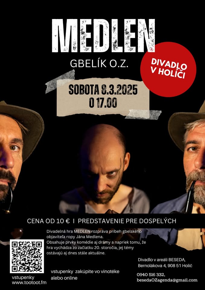 MEDLEN l sobota 8. marca 2025 o 17.00h l HOLÍČ