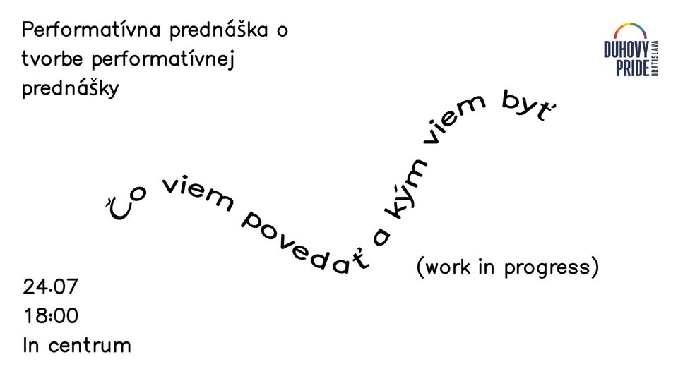 Performatívna prednáška o tvorbe performatívnej prednášky