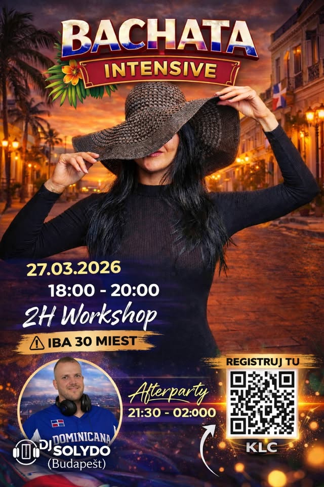 Workshop v KLC s Meli Bachatera & Party by DJ Solydo