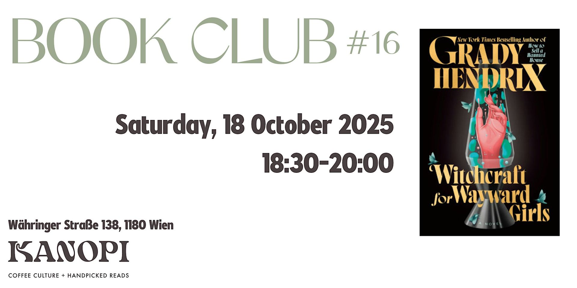 Book Club 16: Witchcraft for Wayward Girls by Grady Hendrix
