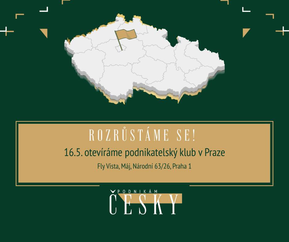 Podnikám ČESKY se rozrůstá do PRAHY!