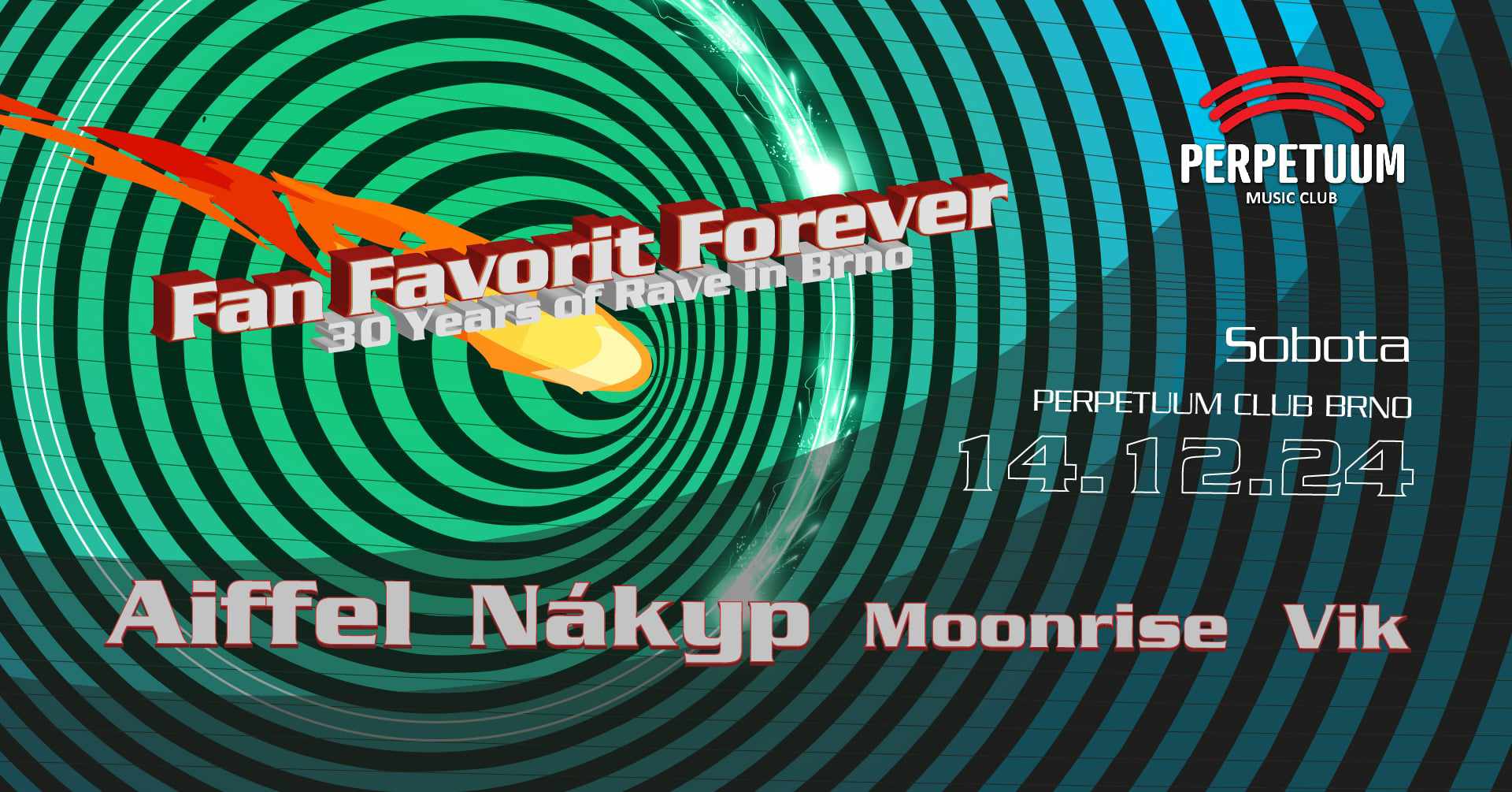 Fan Favorit Forever - 30 years of Rave in Brno w/ Aiffel