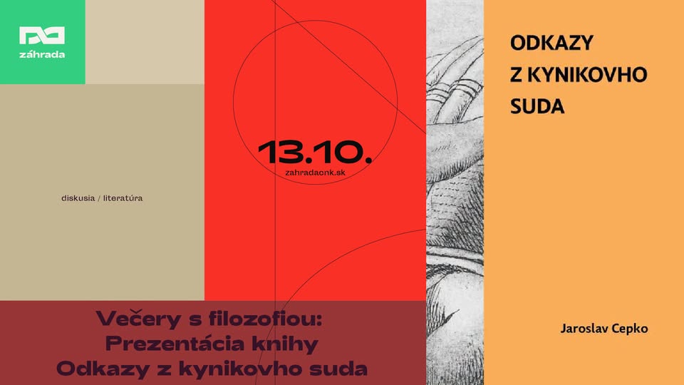 Večery s filozofiou: Prezentácia knihy Odkazy z kynikovho suda