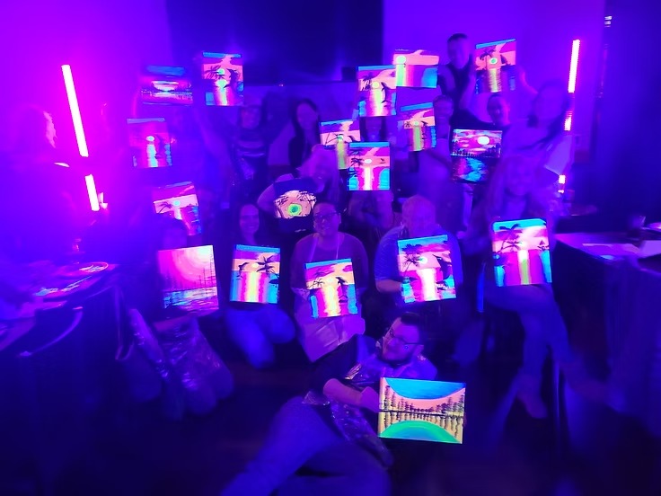 Black Light Glow Paint Party!