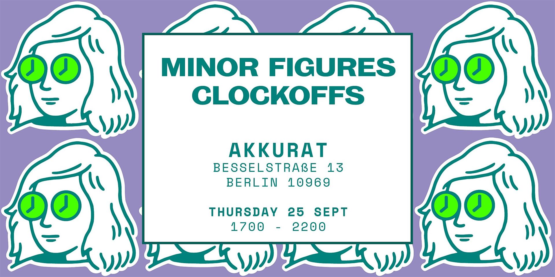 MINOR FIGURES CLOCKOFFS @ AKKURAT ---COFFEE WEEK BERLIN