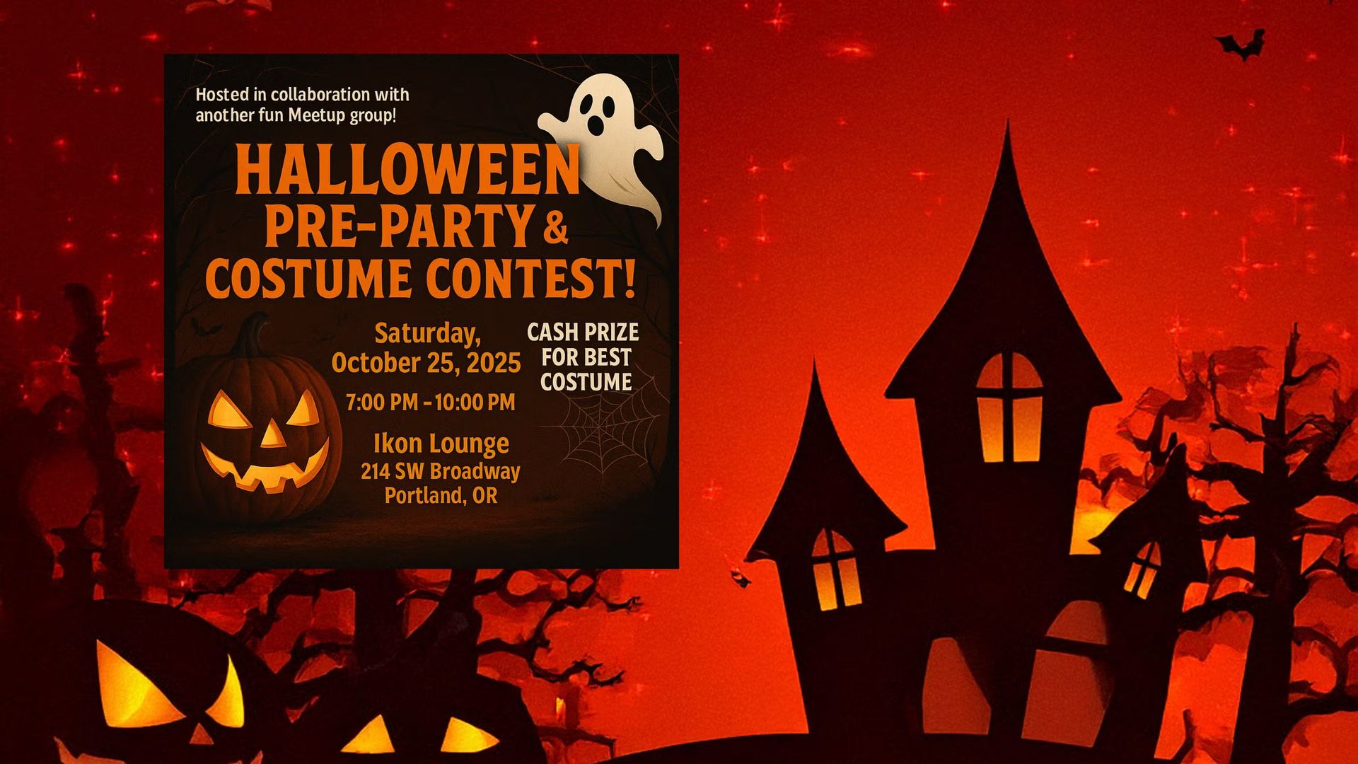 🎃 Halloween Pre-Party & Costume Contest! 🕸️