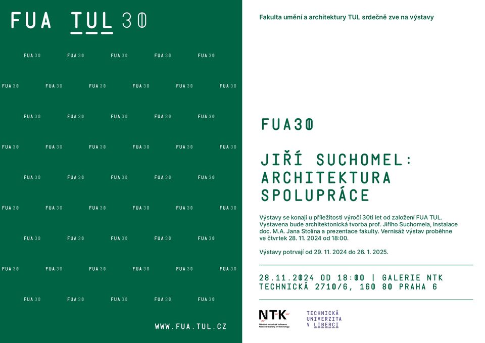 30 LET FUA V GALERII NTK | JIŘÍ SUCHOMEL | JAN STOLÍN