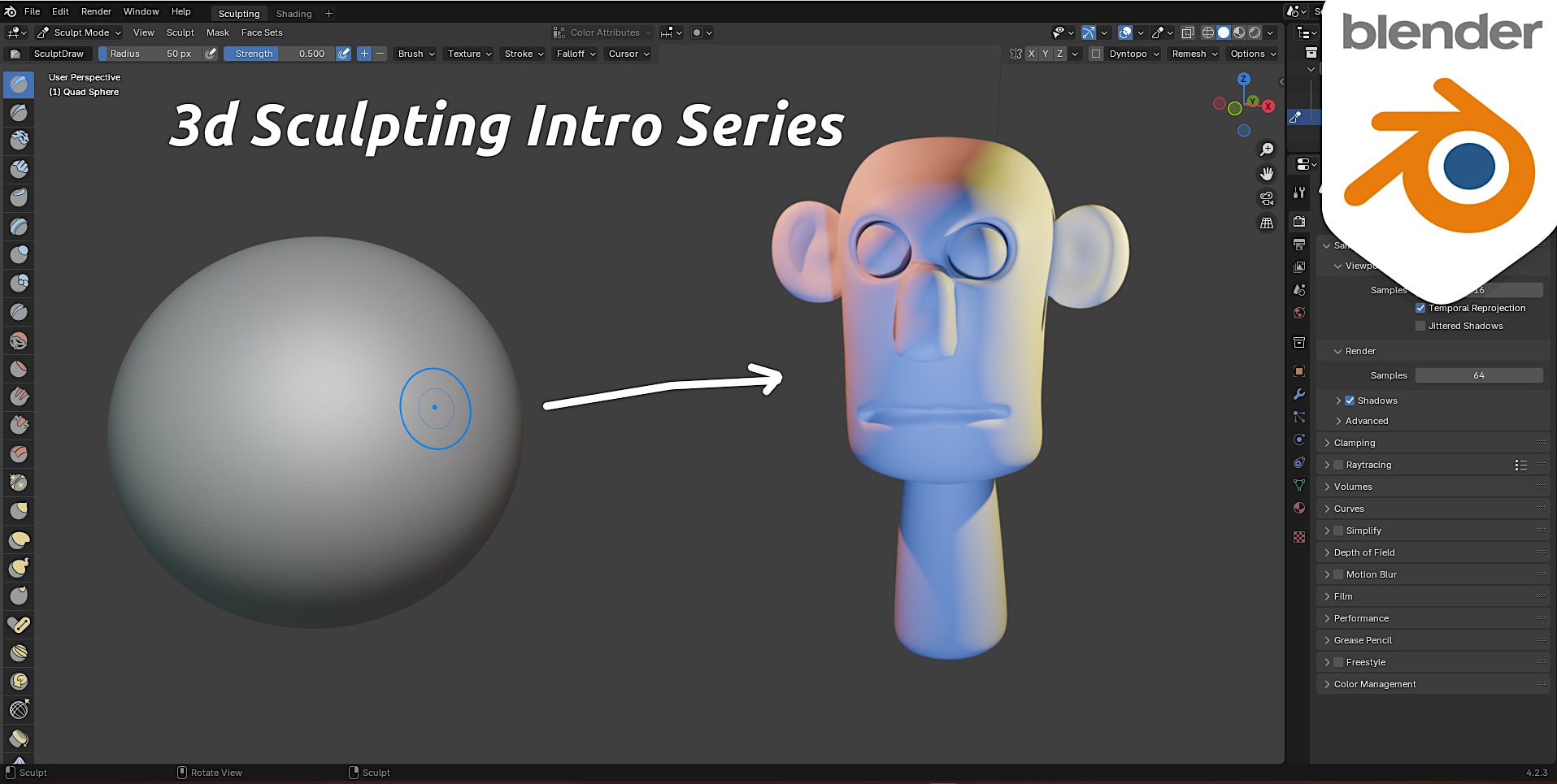 Intro to 3d Sculpting in Blender