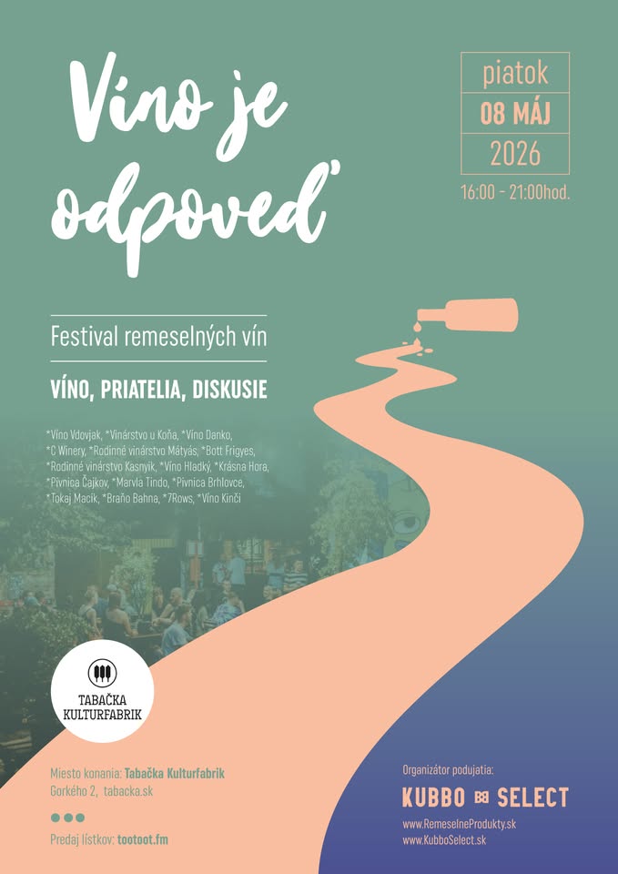 Vino je odpoveď 2026 - festival remeselných vín