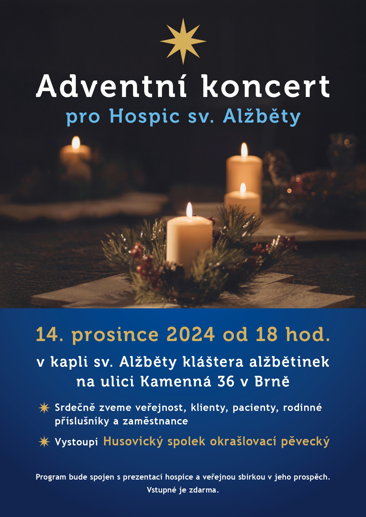 Adventní koncert pro Hospic sv. Alžběty