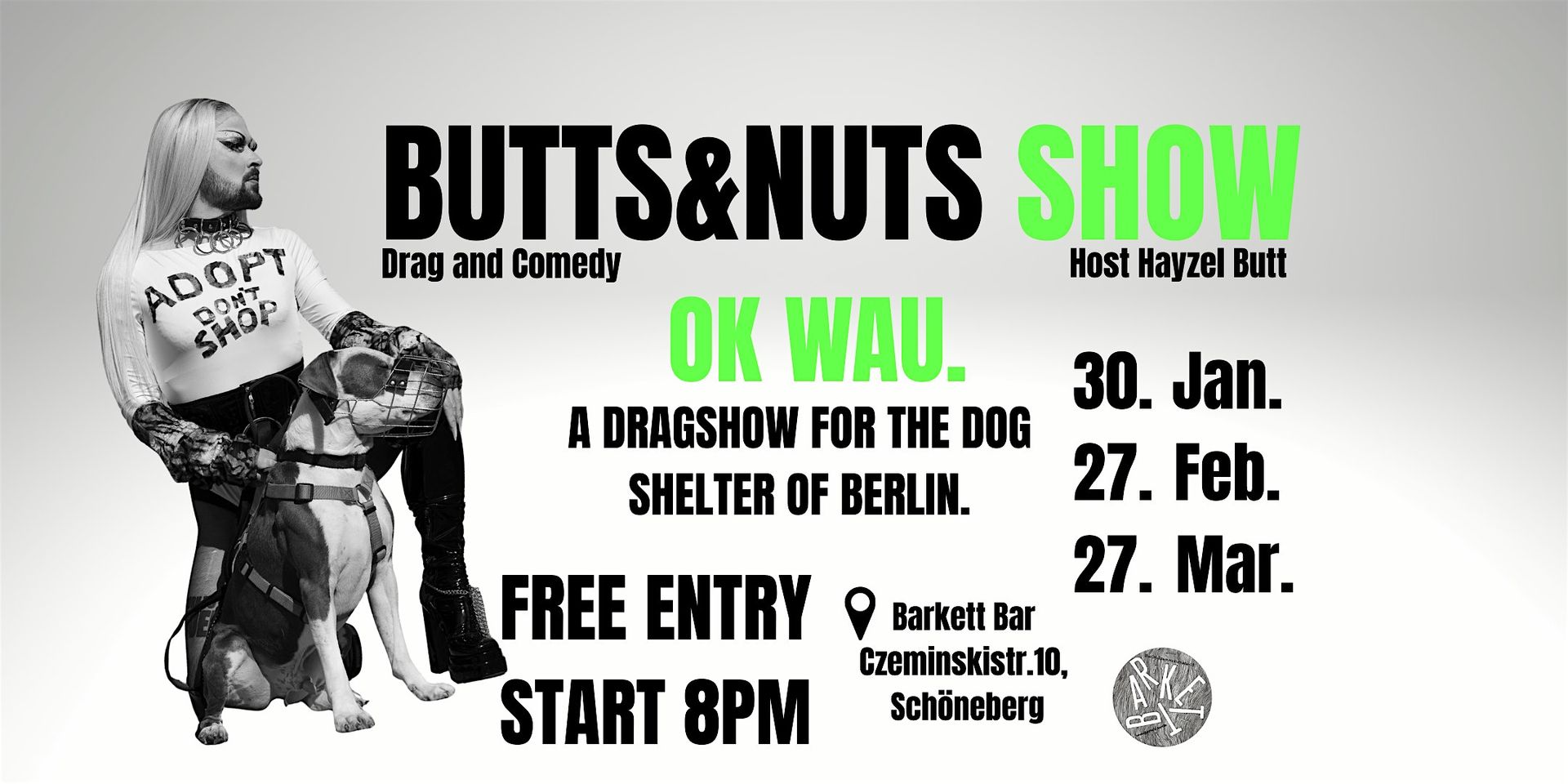 BUTTS&NUTS SHOW - Drag and Comedy by Hayzel Butt