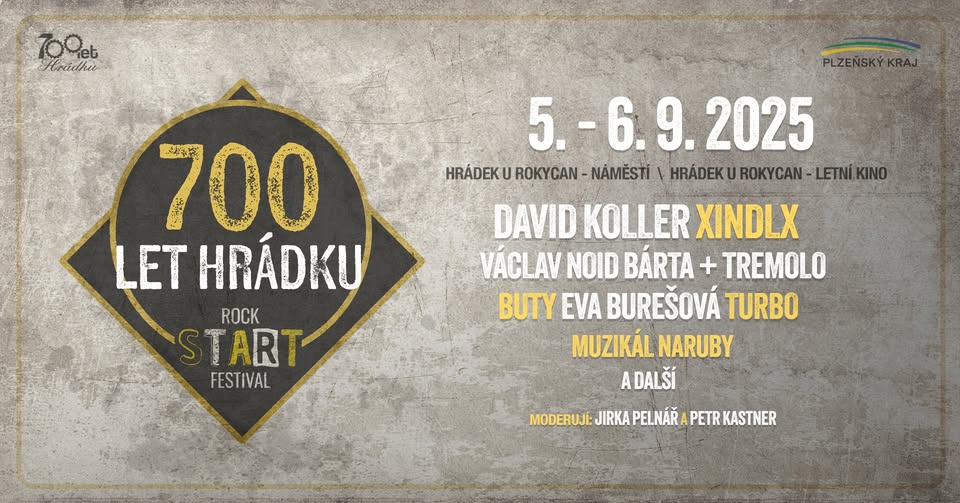 700 let Hrádku - Rock Start Festival - 2 dny, 2 lokace, 2 pódia