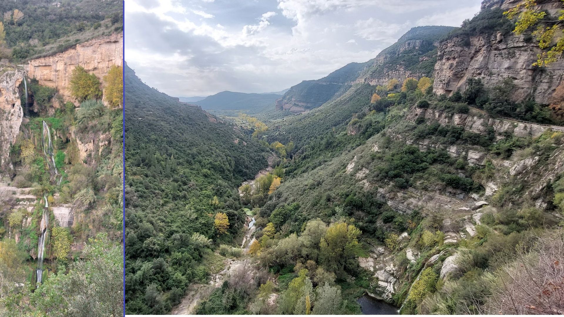 Sant Miquel del Fai, Gorgs/pozas y Cascadas con baño. 10km 380m