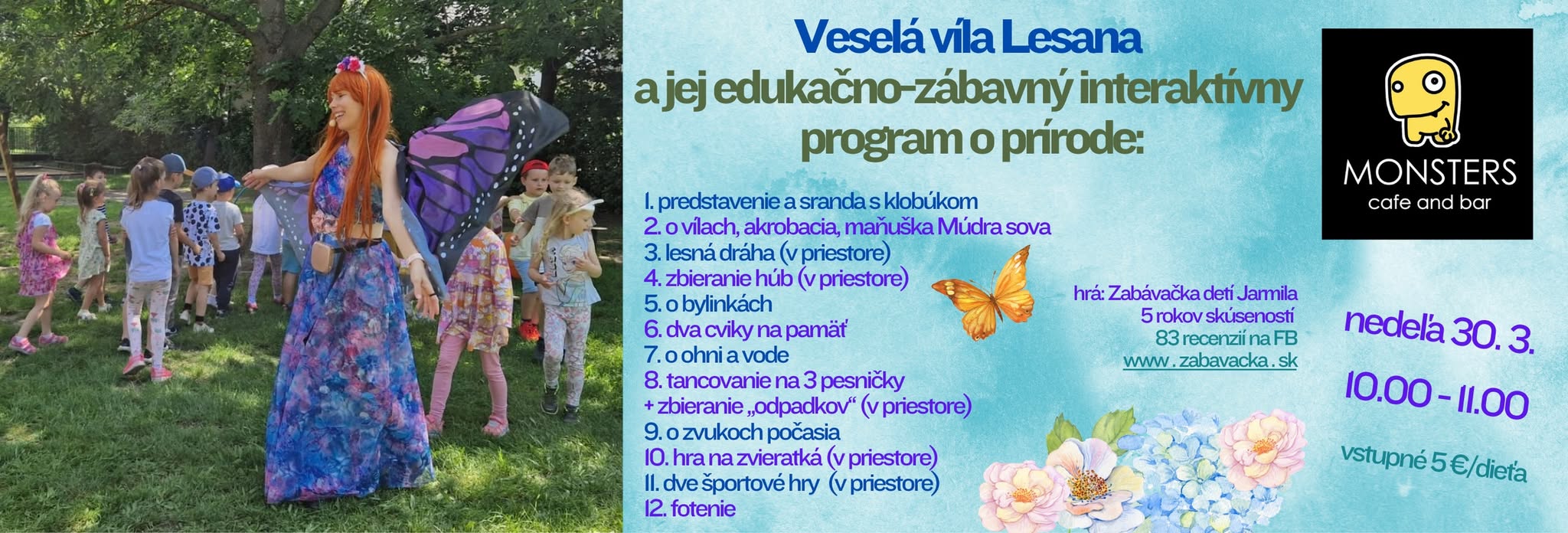 Interaktívny program o prírode pre deti s vílou