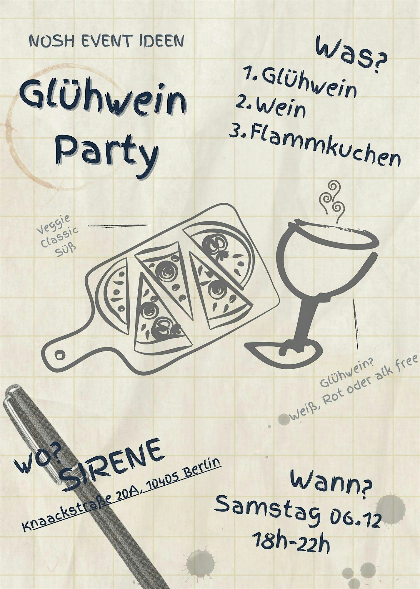 Nosh X Sirene Gluhwein & Flammkuchen