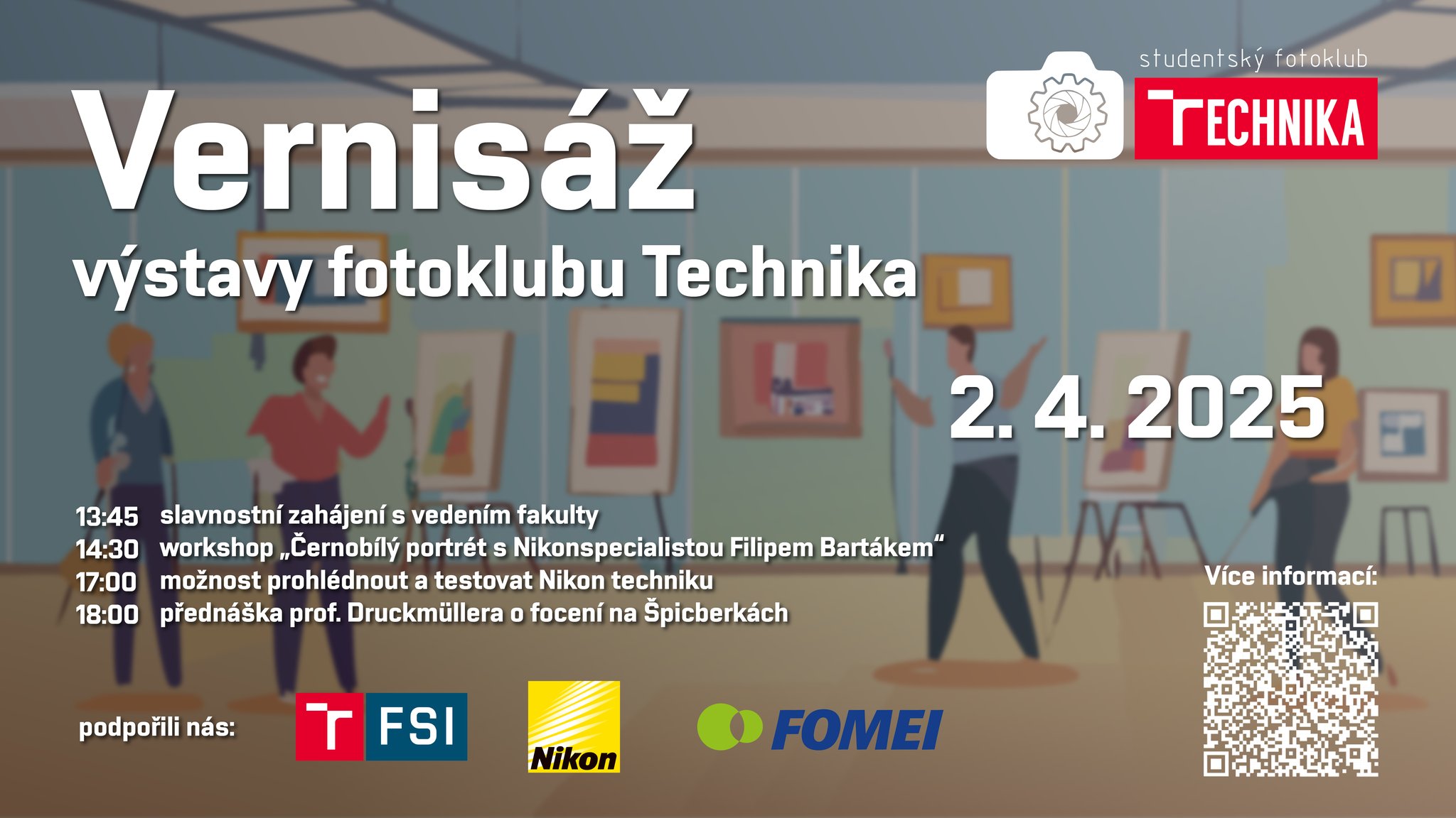 Vernisáž výstavy fotoklubu Technika